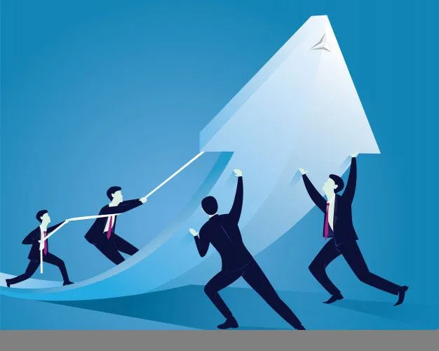 Team reviewing forecast